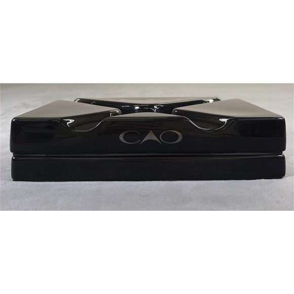 2009 CAO MX2 Ceramic Cigar Ashtray, Tabletop, 10 in x 7.5 inches, Black Charity - Picture 4 of 14